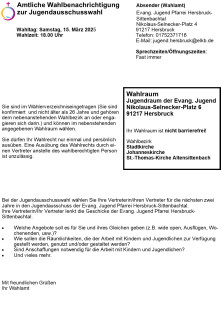 Wahlbenachrichtigung