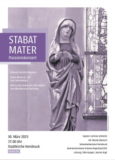 Plakat Stabat Mater Passionskonzert